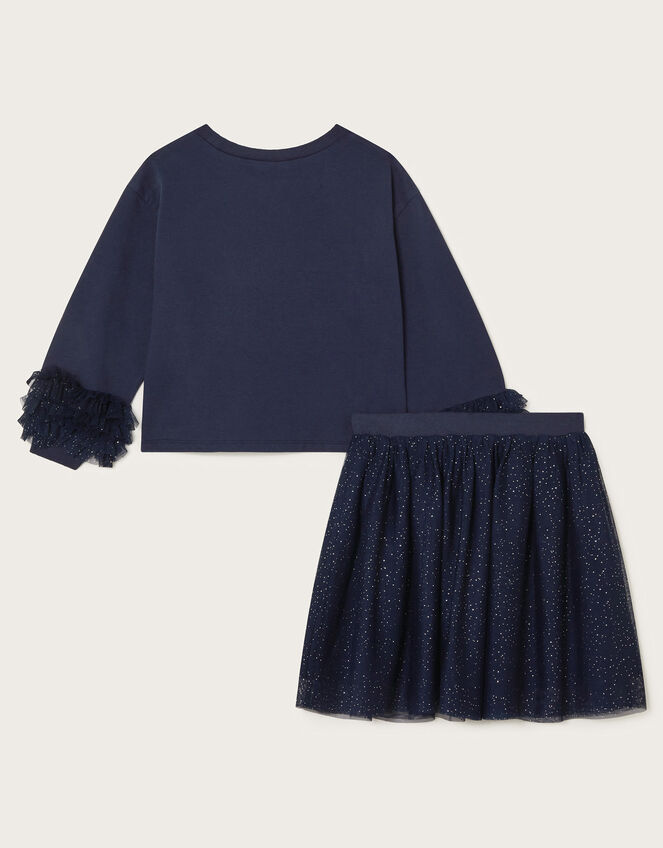 Sigrid Sweater and Skirt Set, Blue (NAVY), large