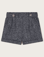 Tweed Shorts, Grey (GREY), large