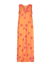 East Sleeveless Maxi Dress, Orange (ORANGE), large