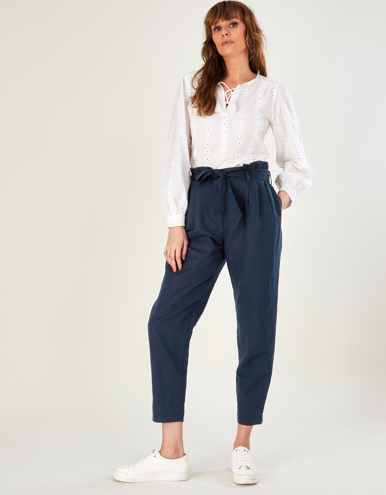 ASOS Tailored Wide Leg Culotte with Paper Bag Waist | ASOS | Paper bag  waist pants, Trouser outfits, Paper bag trousers outfit