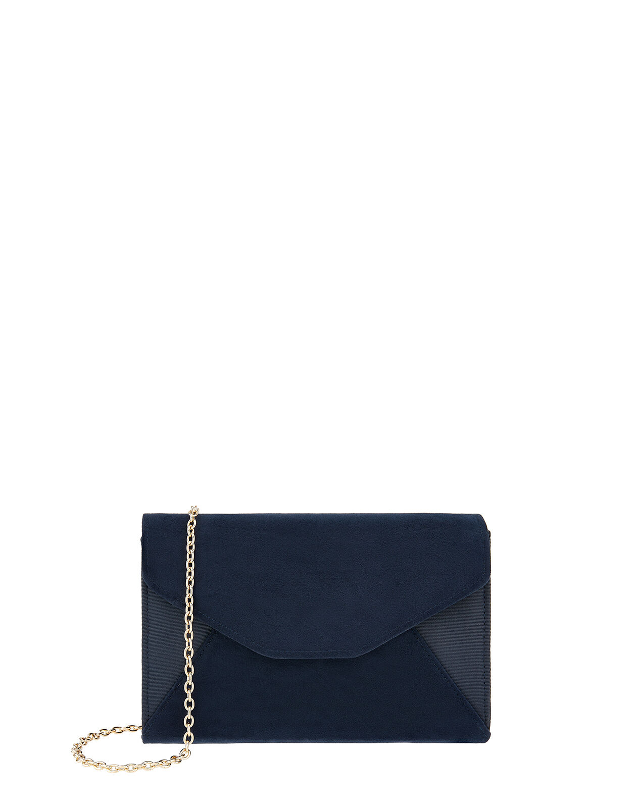 monsoon navy clutch bag