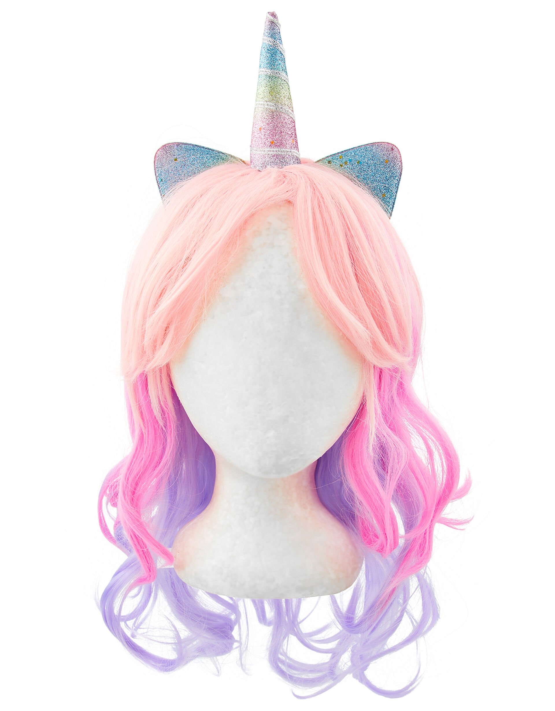Rainbow Unicorn Wig, , large