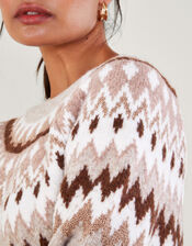 Fen Fair Isle Jumper, Natural (NATURAL), large