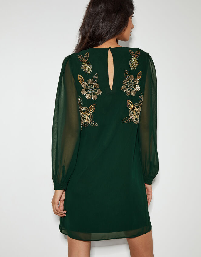 Emma Embellished Tunic Dress, Green (GREEN), large