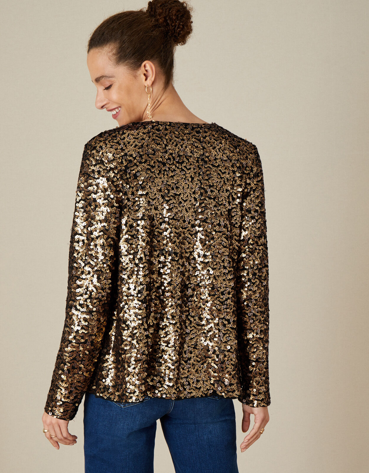 Moet Gold Sequin Evening Jacket – Swish Fashion