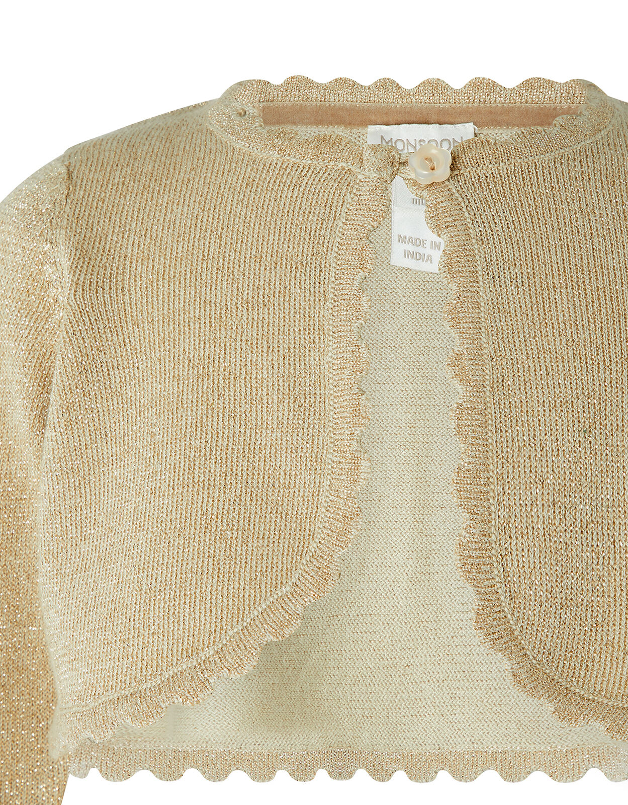 gold sparkly cardigan