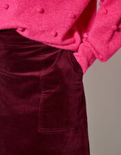 Amy Mini Skirt, Red (BURGUNDY), large