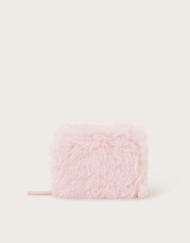 Fluffy Faux Fur Purse, , large