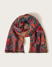 Paisley Jacquard Scarf, , large