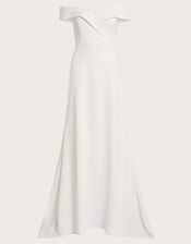 Nancy Bardot Bridal Maxi Dress, Ivory (IVORY), large