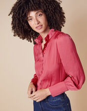 Penny High Neck Blouse, Pink (ROSE), large