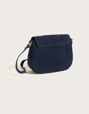 Suede Saddle Crossbody Bag