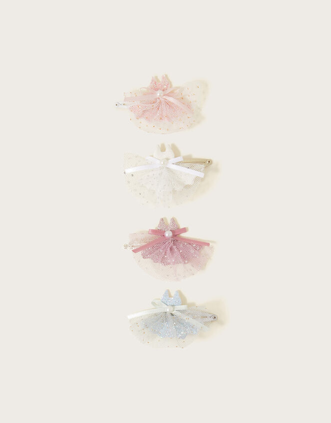 Ballerina Dress Hair Clips 4 Pack, , large