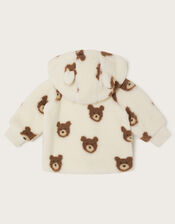 Baby Borg Bear Hoodie, Ivory (IVORY), large