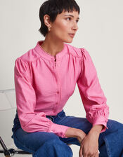 Pippa Plain Blouse, Pink (PINK), large