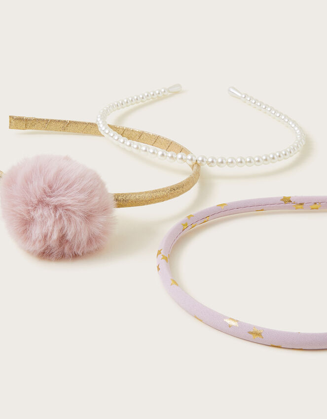 3-Pack Pretty Pearl Headbands, , large