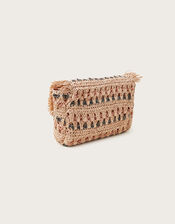 Tonal Raffia Cross-Body Bag, , large