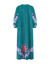 East Taylor Embroidered Dress, Teal (TEAL), large