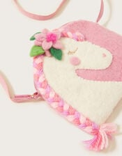 Handmade Felt Unicorn Bag, , large