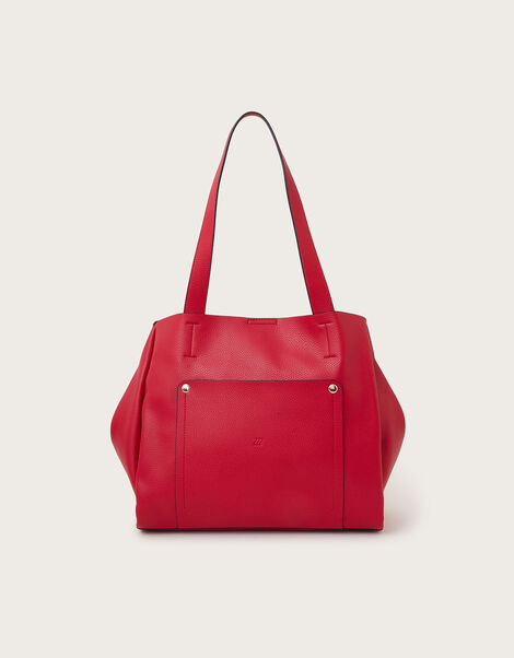 Zoe Pocket Tote Bag, Red (RED), large