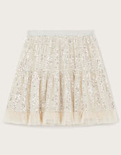 Adele Sequin Skirt, Natural (CHAMPAGNE), large