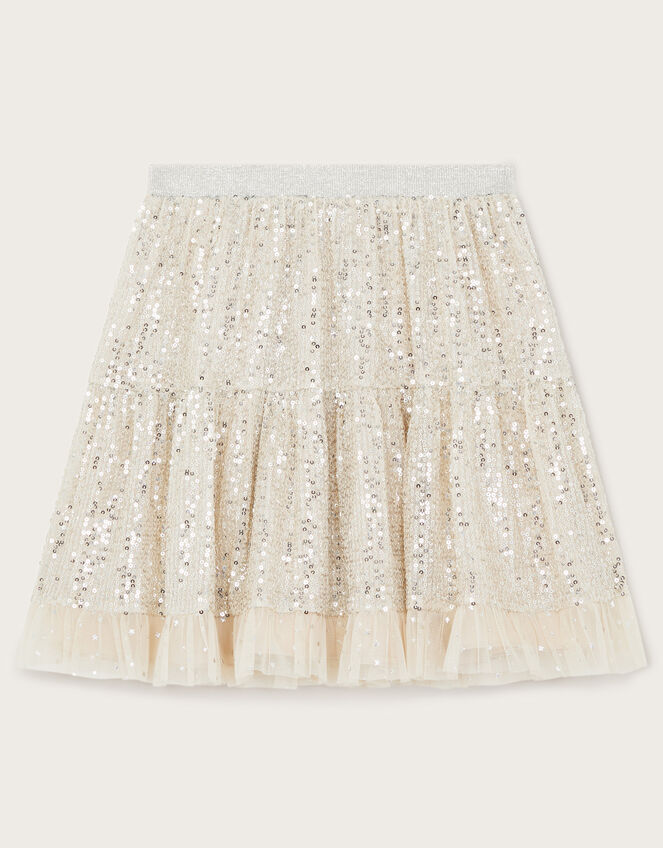 Adele Sequin Skirt, Natural (CHAMPAGNE), large