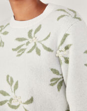 Mia Mistletoe Jumper, Ivory (IVORY), large