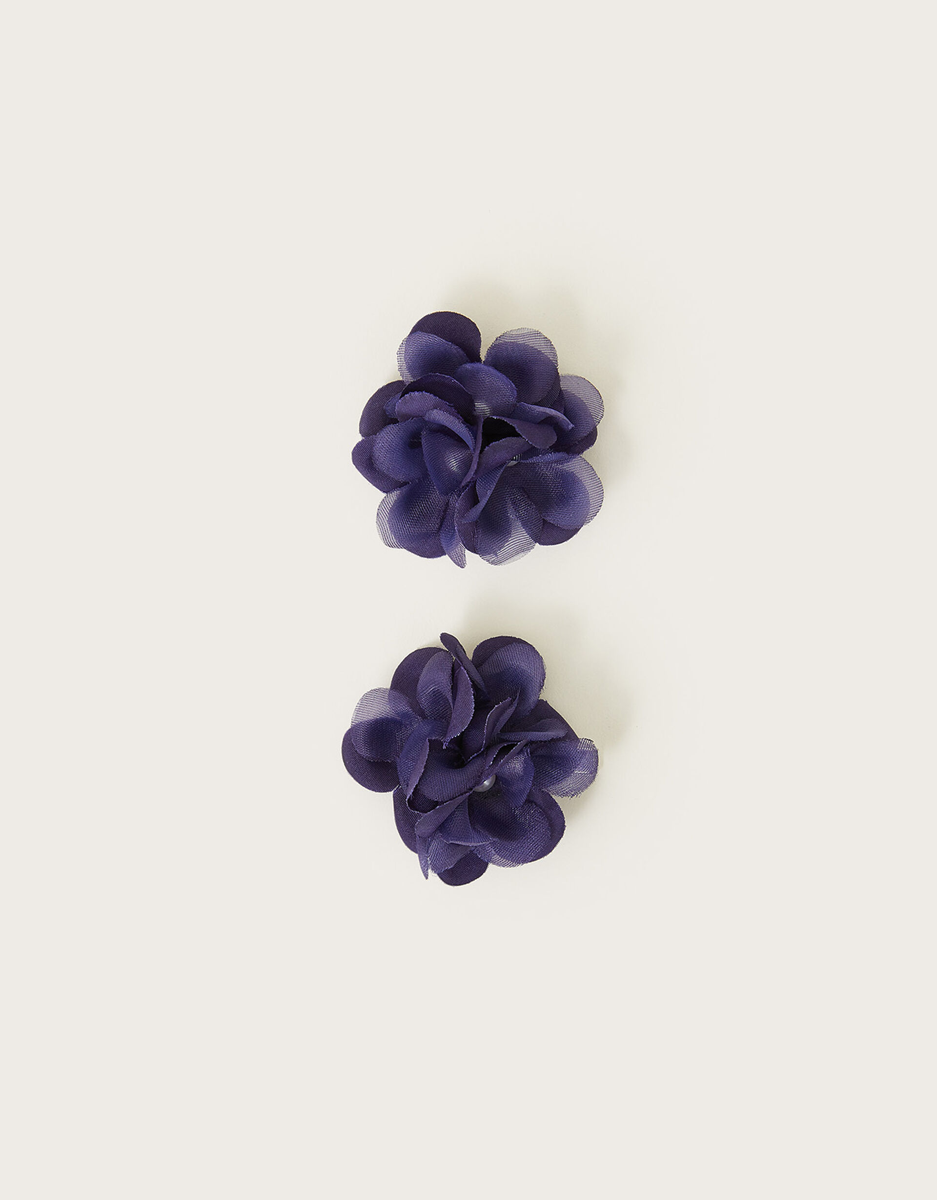 Cluster Flower Hair Clips Set of Two, , large